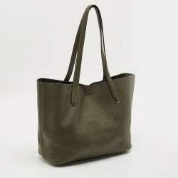 مملوكة مسبقًا Coach Cameron Army Green Leather Tote