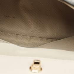 مملوكة مسبقًا Coach Gramercy Black Croc Embossed Leather Top Handle Bag