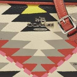 مملوكة مسبقًا Coach x Coachella Dreamweaver Double Zip Multicolor Leather Crossbody Bag