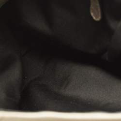 مملوكة مسبقًا حقيبة كتف كوتش ماديسون فيبي جلد بيج ميتاليك