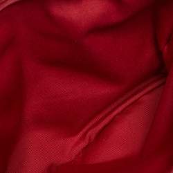 مملوكة مسبقًا حقيبة يد كوتش بايتون جلد حمراء بسحاب