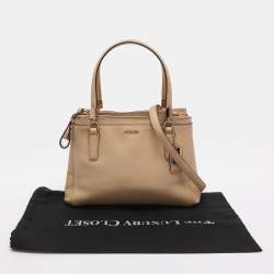 Pre Owned حقيبة كوتش "ميني كريستي كاريال ساتشيل" جلد صفراء