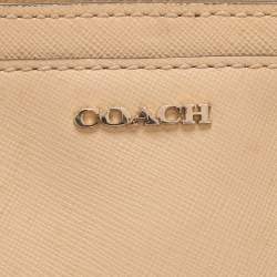 Pre Owned حقيبة كوتش " ميني كريستي كاريال ساتشيل" جلد صفراء