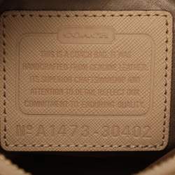 Pre Owned حقيبة كوتش "ميني كريستي كاريال ساتشيل" جلد صفراء