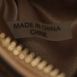 Pre Owned حقيبة كوتش "ميني كريستي كاريال ساتشيل" جلد صفراء