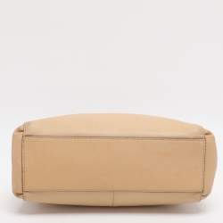 Pre Owned حقيبة كوتش "ميني كريستي كاريال ساتشيل" جلد صفراء