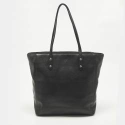 Pre Owned Coach Town Black Leather Tote
