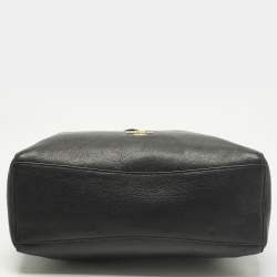 Pre Owned Coach Town Black Leather Tote