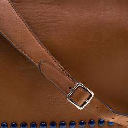 Coach Brown Leather Rivets Dakotah Crossbody Bag