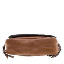 Coach Brown Leather Rivets Dakotah Crossbody Bag