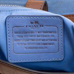 Coach Brown Leather Rivets Dakotah Crossbody Bag