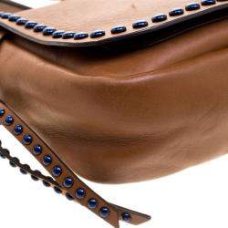 Coach Brown Leather Rivets Dakotah Crossbody Bag