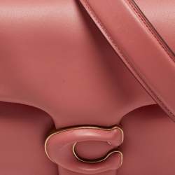 Pre Owned حقيبة كتف كوتش تاببي باللون البرتقالي جلد ونظام وسادة 26