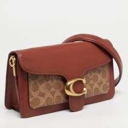 مملوكة مسبقًا Coach Tabby 26 Beige/Brown Signature Coated Canvas and Leather Shoulder Bag