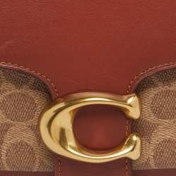 مملوكة مسبقًا Coach Tabby 26 Beige/Brown Signature Coated Canvas and Leather Shoulder Bag