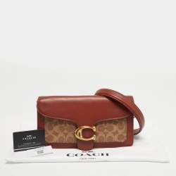 مملوكة مسبقًا Coach Tabby 26 Beige/Brown Signature Coated Canvas and Leather Shoulder Bag