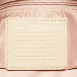 مملوكة مسبقًا Coach Ashley Mustard/Beige Signature Fabric and Patent Leather Shoulder Bag