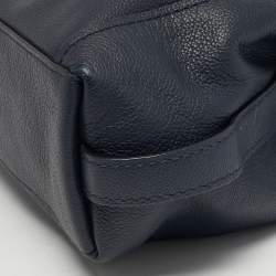 Pre Owned حقيبة كتف كوتش جلدية زرقاء ببحرية