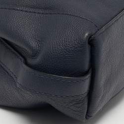 Pre Owned حقيبة كتف كوتش جلدية زرقاء ببحرية