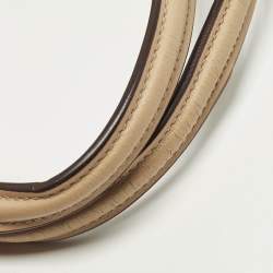 Pre Owned حقيبة يد توتس كوتش آفا قماش و جلد بيج