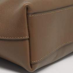 مملوكة مسبقًا حقيبة كتف كوتش بروكلين 23 جلد بني داكن