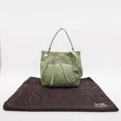 مملوكة مسبقًا حقيبة كتف كوتش جلد مثقب أخضر