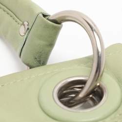 مملوكة مسبقًا حقيبة كتف كوتش جلد مثقب أخضر