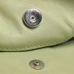 مملوكة مسبقًا حقيبة كتف كوتش جلد مثقب أخضر