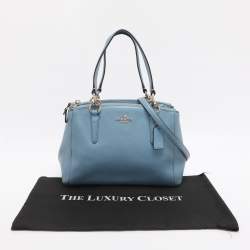 مملوكة مسبقًا Coach Christie Carryall Mini Blue Leather Satchel