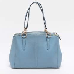 مملوكة مسبقًا Coach Christie Carryall Mini Blue Leather Satchel