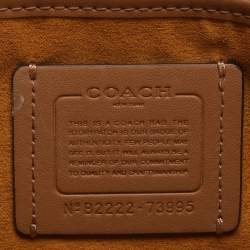 Pre Owned Coach Tabby 26 Off White Printed Leather Shoulder Bag