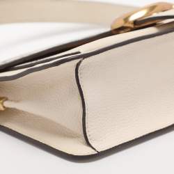 Pre Owned Coach Tabby 26 Off White Printed Leather Shoulder Bag