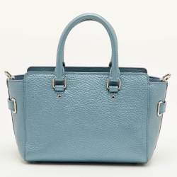 مملوكة مسبقًا Coach Blake Carryall Mini Metallic Blue Leather Crossbody Tote