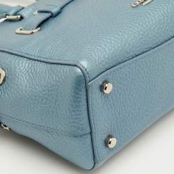 مملوكة مسبقًا Coach Blake Carryall Mini Metallic Blue Leather Crossbody Tote