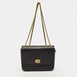 مملوكة مسبقًا Coach Madison Black Leather Shoulder Bag