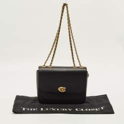 مملوكة مسبقًا Coach Madison Black Leather Shoulder Bag