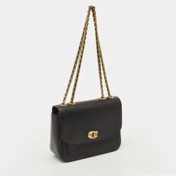 مملوكة مسبقًا Coach Madison Black Leather Shoulder Bag