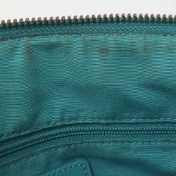 Pre Owned Coach Bennett Mini Turquoise Leather Satchel