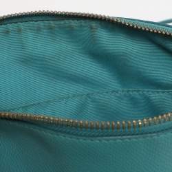 Pre Owned Coach Bennett Mini Turquoise Leather Satchel