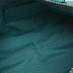 Pre Owned Coach Bennett Mini Turquoise Leather Satchel