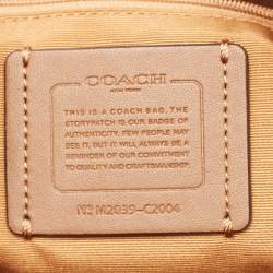 مملوكة مسبقًا Coach Dempsey Carryall Off White Leather Tote