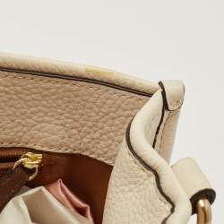 مملوكة مسبقًا Coach Dempsey Carryall Off White Leather Tote