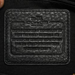 مملوكة مسبقًا حقيبة كوتش "سمول بينيت" جلد و كانفاس مقوى مطبوع نقشة شعار الماركة بيج و بني فاتح