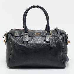 مملوكة مسبقًا Coach Bennett Small Black Leather Satchel