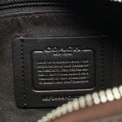 مملوكة مسبقًا Coach Warner Dark Brown Leather Crossbody Bag