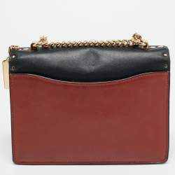 Pre Owned حقيبة كروس بودي كوتش قماش بشعار متعدد الألوان مغطى ونقشات جلد الثعبان والجلد