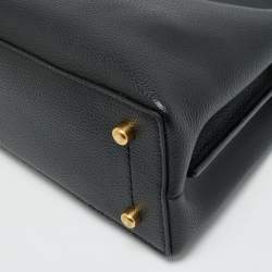 مملوكة مسبقًا Coach Willow Black Leather Bucket Bag