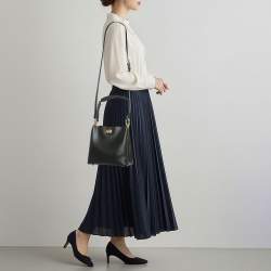 مملوكة مسبقًا Coach Willow Black Leather Bucket Bag