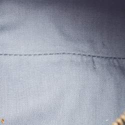 مملوكة مسبقًا حقيبة كتف كوتش سوينجر 23 كانفاس جاكار بشعار ماركة بني