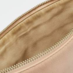 مملوكة مسبقًا Coach Front Pocket Peach Leather Flat Crossbody Bag